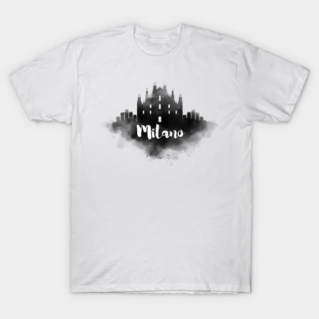 Milano watercolor T-Shirt by kursatunsal